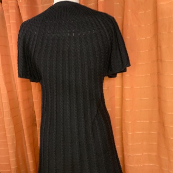 Dress-Black knit, sweater dress, cotton blend, Style & Co. Petite Small - Picture 7 of 11